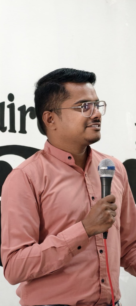 Pious Mathew facilitating and speaking